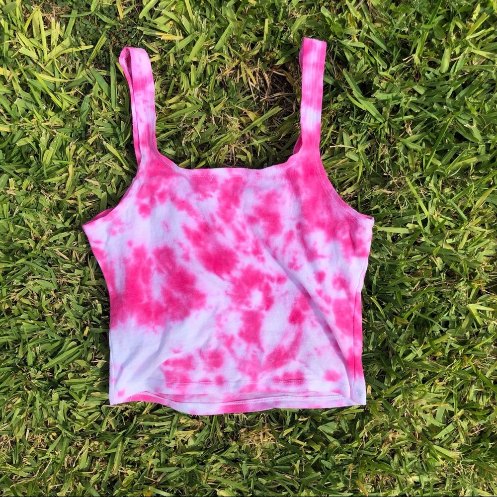 Women TIE-DYE crop top size small